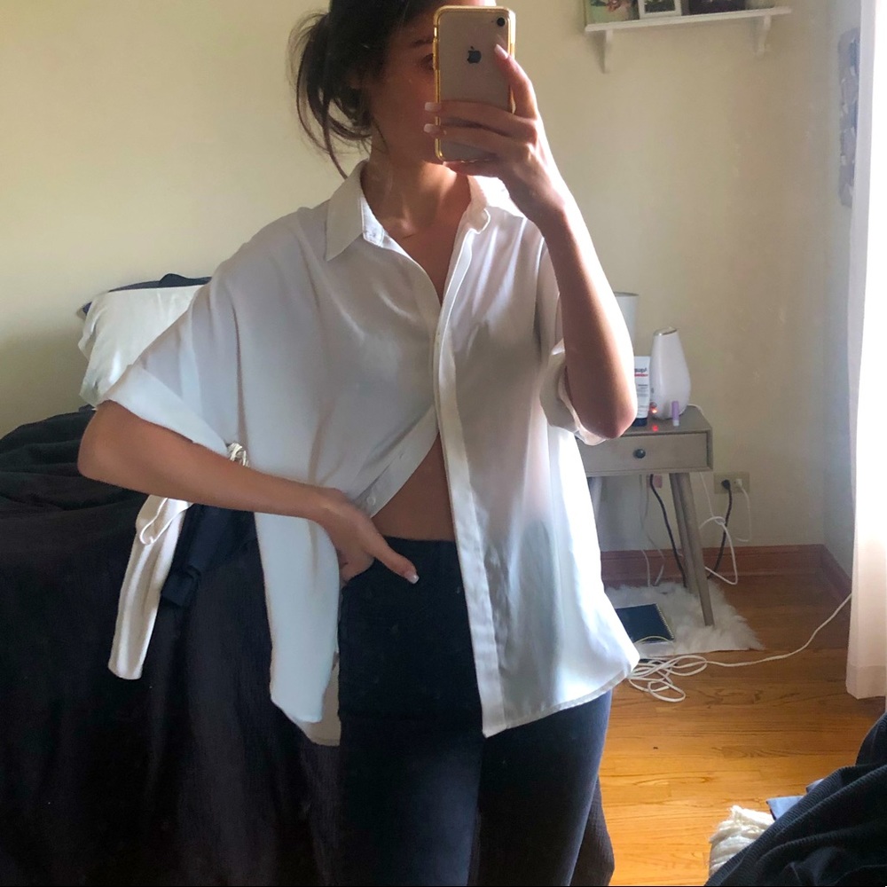 Forever 21 short sleeve collared button down